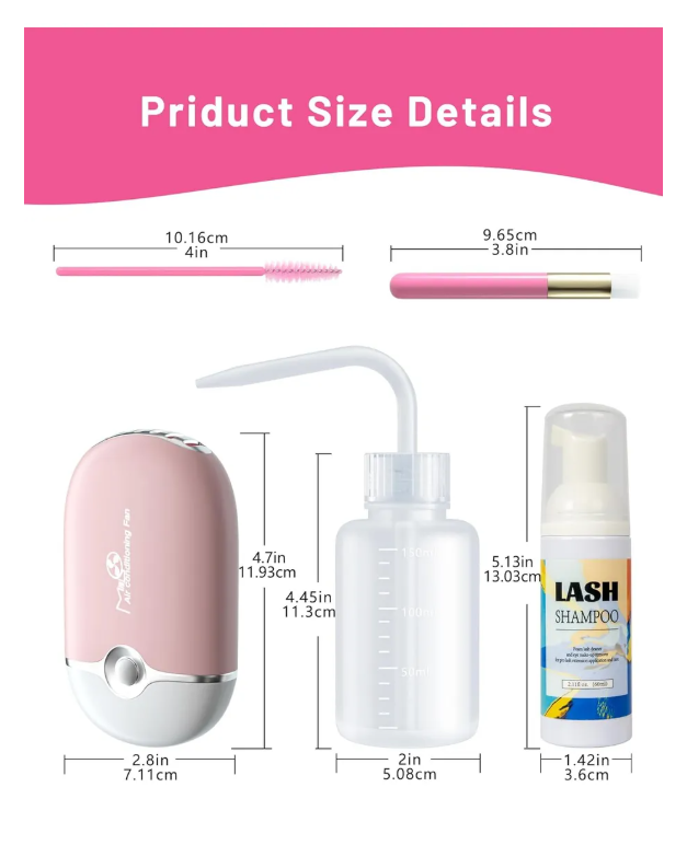 Foto 5 | Kit Shampoo Espuma Para Pestañas Y Brocha Para Extensiones