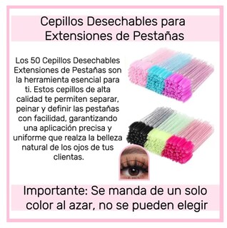 Foto 5 | 50 Parches De Hidrogel+50 Cepillo Glitter+100 Microbrush