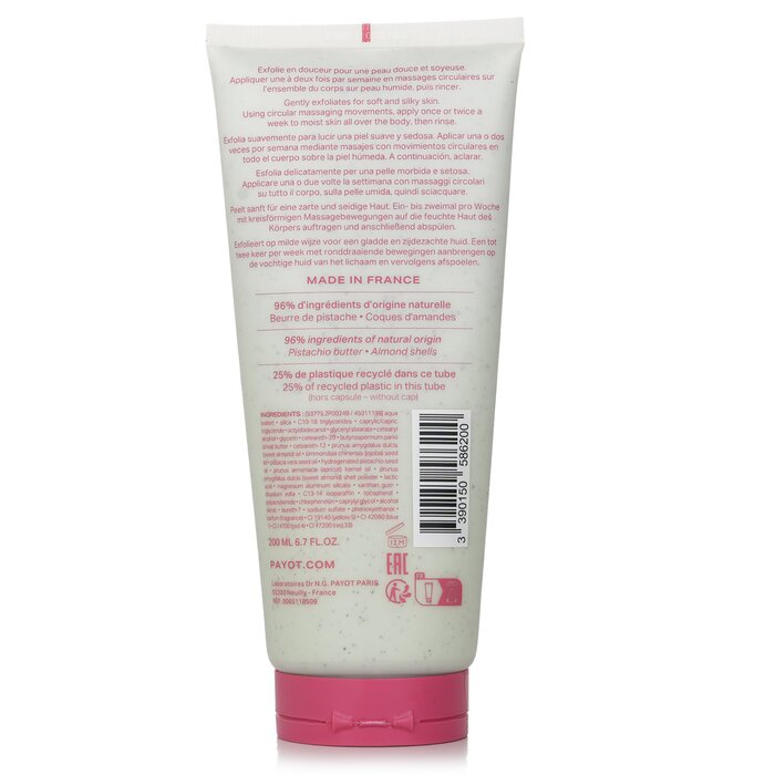 Foto 3 pulgar | Crema Corporal Exfoliante Payot Rituel Douceur Con Extracto De Pistacho - Venta Internacional.