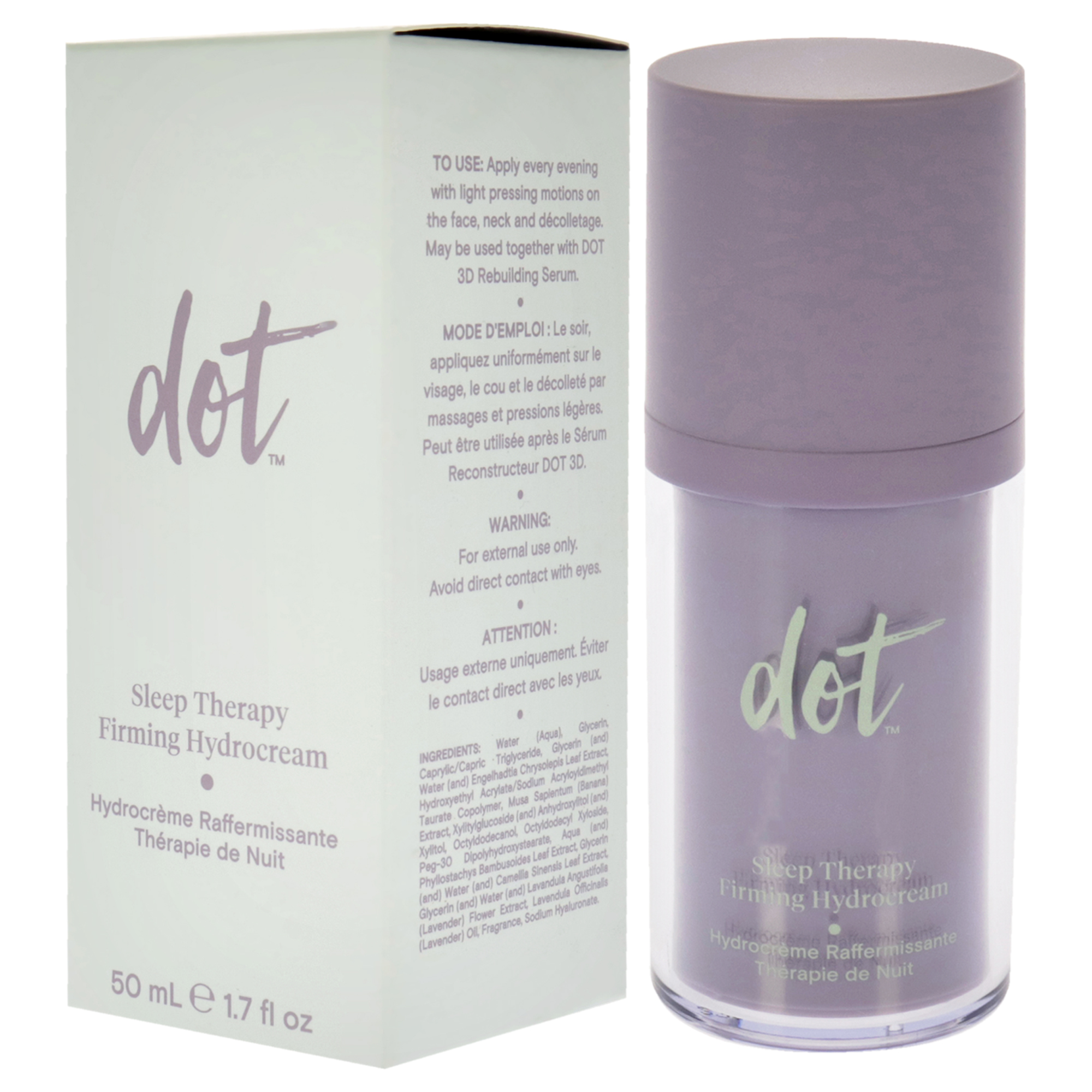 Foto 4 pulgar | Crema De Noche Dot Sleep Therapy, Hidrocrema Reafirmante, 50 Ml - Venta Internacional.
