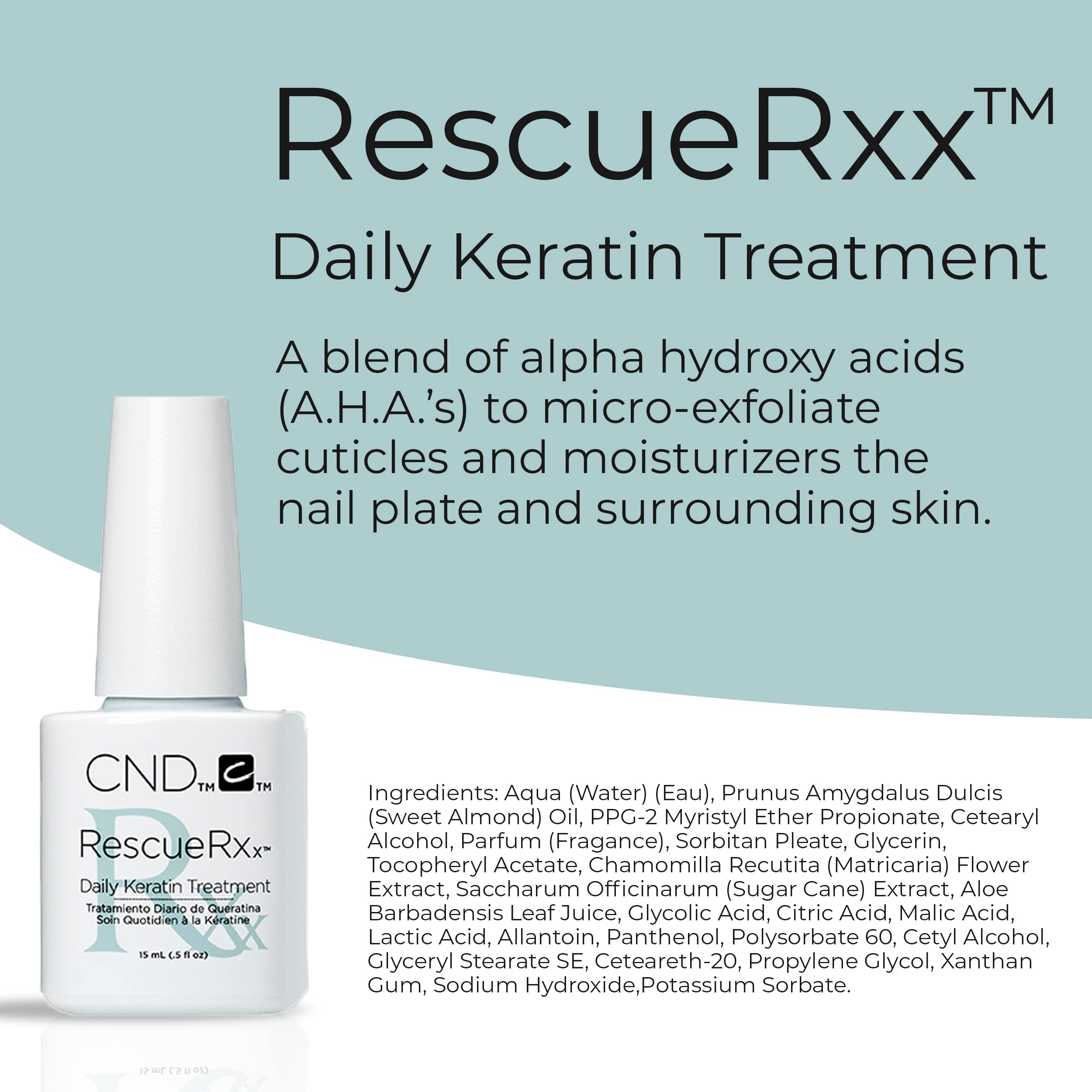Foto 5 pulgar | Tratamiento Para El Cuidado De Las Uñas Cnd Rescuerxx Keratin 3,7 Ml (paquete De 40) - Venta Internacional.