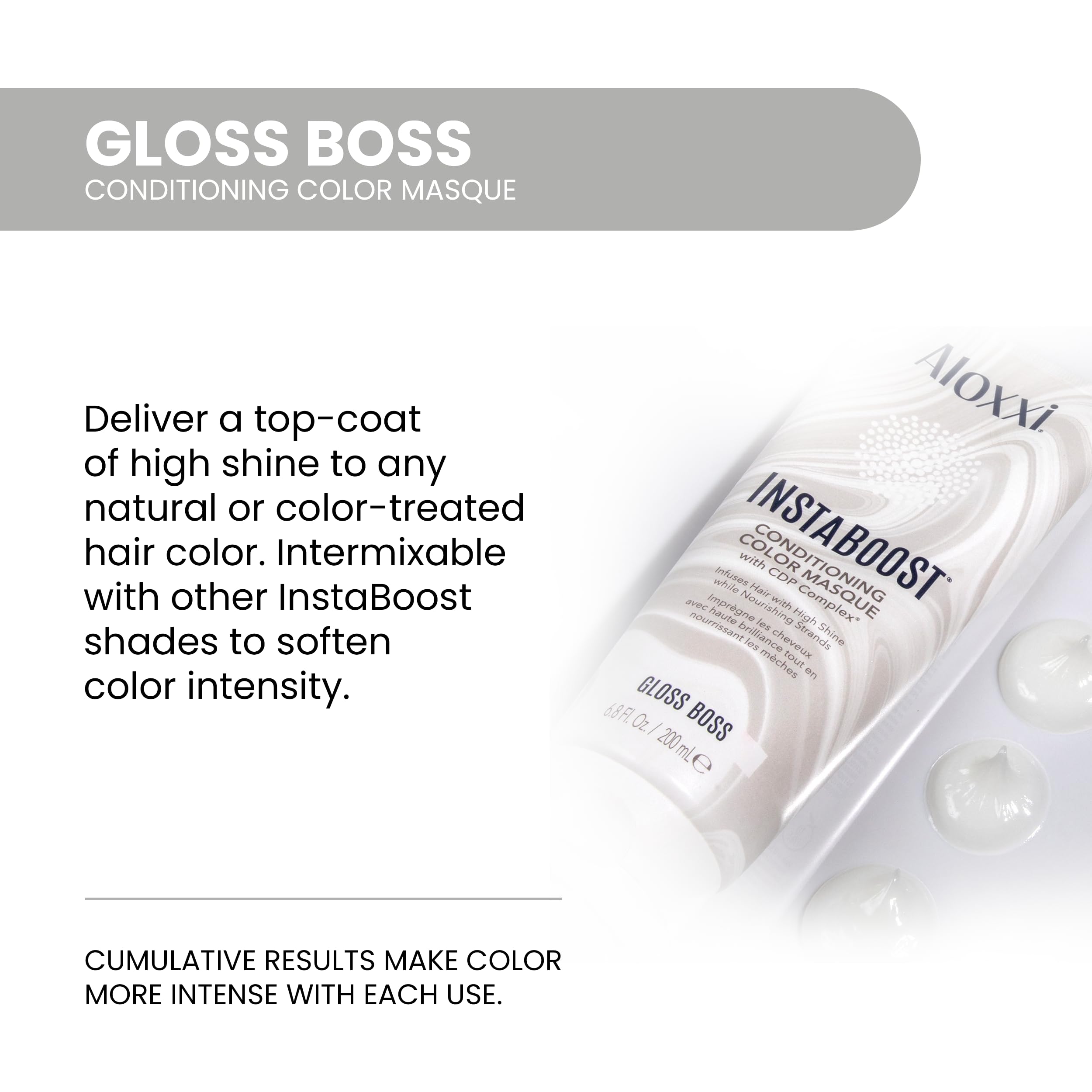 Foto 3 pulgar | Mascarilla Acondicionadora Aloxxi Instaboost Glossy Color 200 Ml - Venta Internacional.