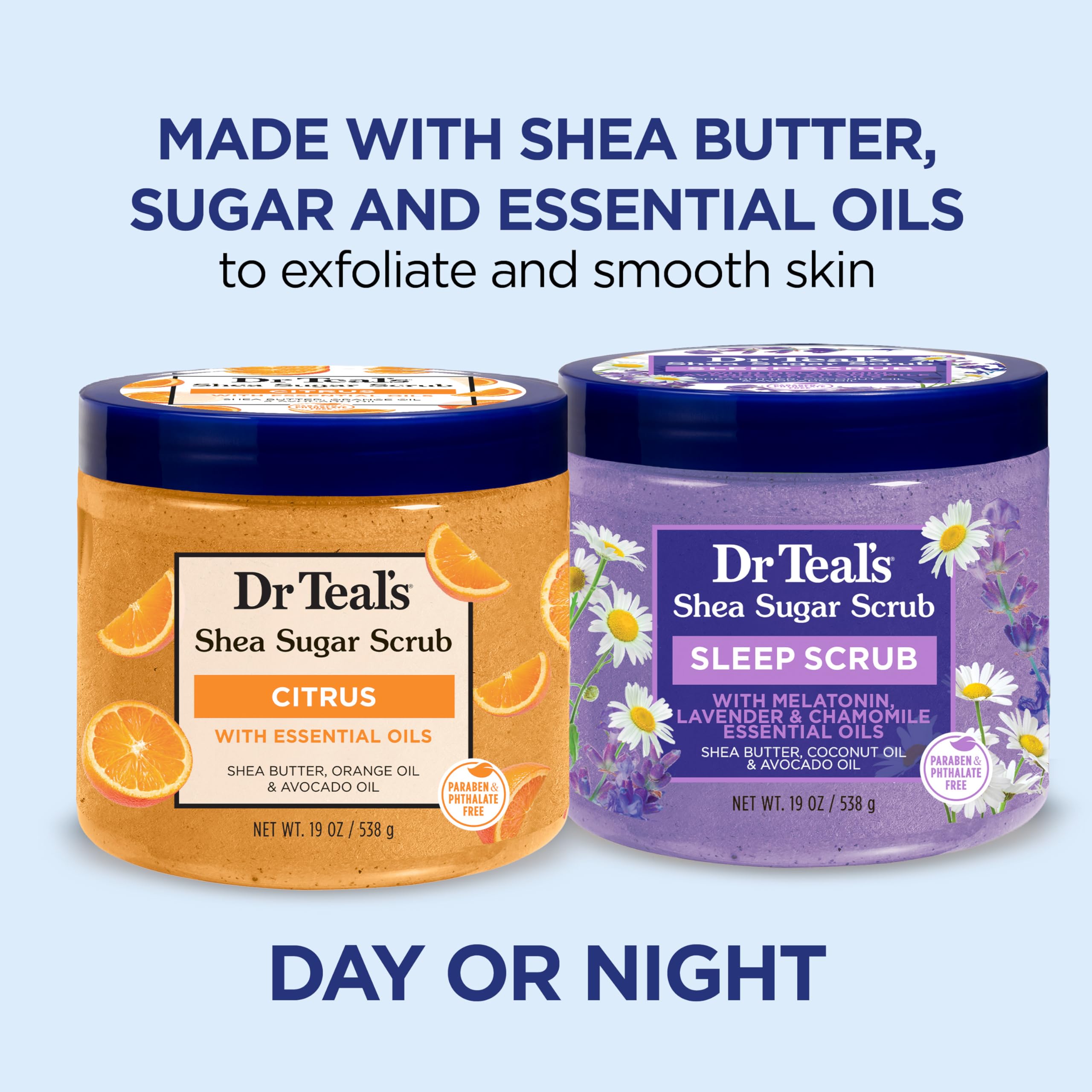 Foto 2 | Exfoliante Corporal Dr. Teal's Shea Sugar Con Vitamina C 560 Ml (paquete De 2) - Venta Internacional.