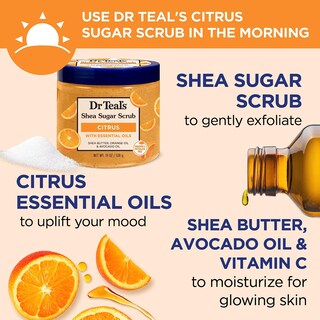 Foto 3 | Exfoliante Corporal Dr. Teal's Shea Sugar Con Vitamina C 560 Ml (paquete De 2) - Venta Internacional.