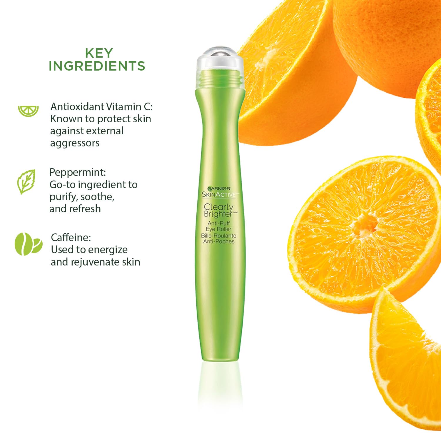 Foto 3 pulgar | Eye Roller Garnier Clearly Brighter Anti-puff 15 Ml (x3) - Venta Internacional.