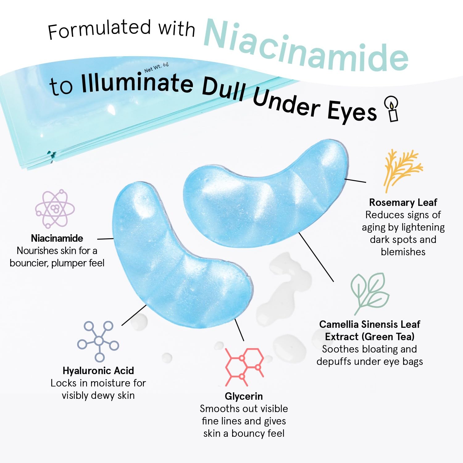 Foto 5 pulgar | Mascarilla Para Debajo De Los Ojos Grace & Stella Reduce Las Ojeras, 48 Pares - Venta Internacional.