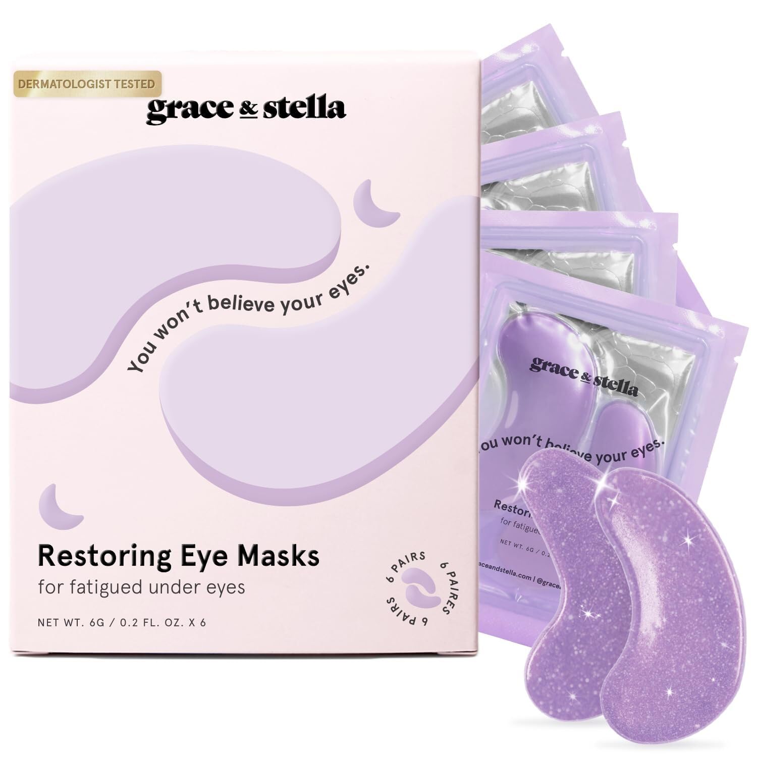 Foto 2 pulgar | Parches Para Debajo De Los Ojos Grace & Stella Para Ojos Hinchados Y Ojeras - Venta Internacional.
