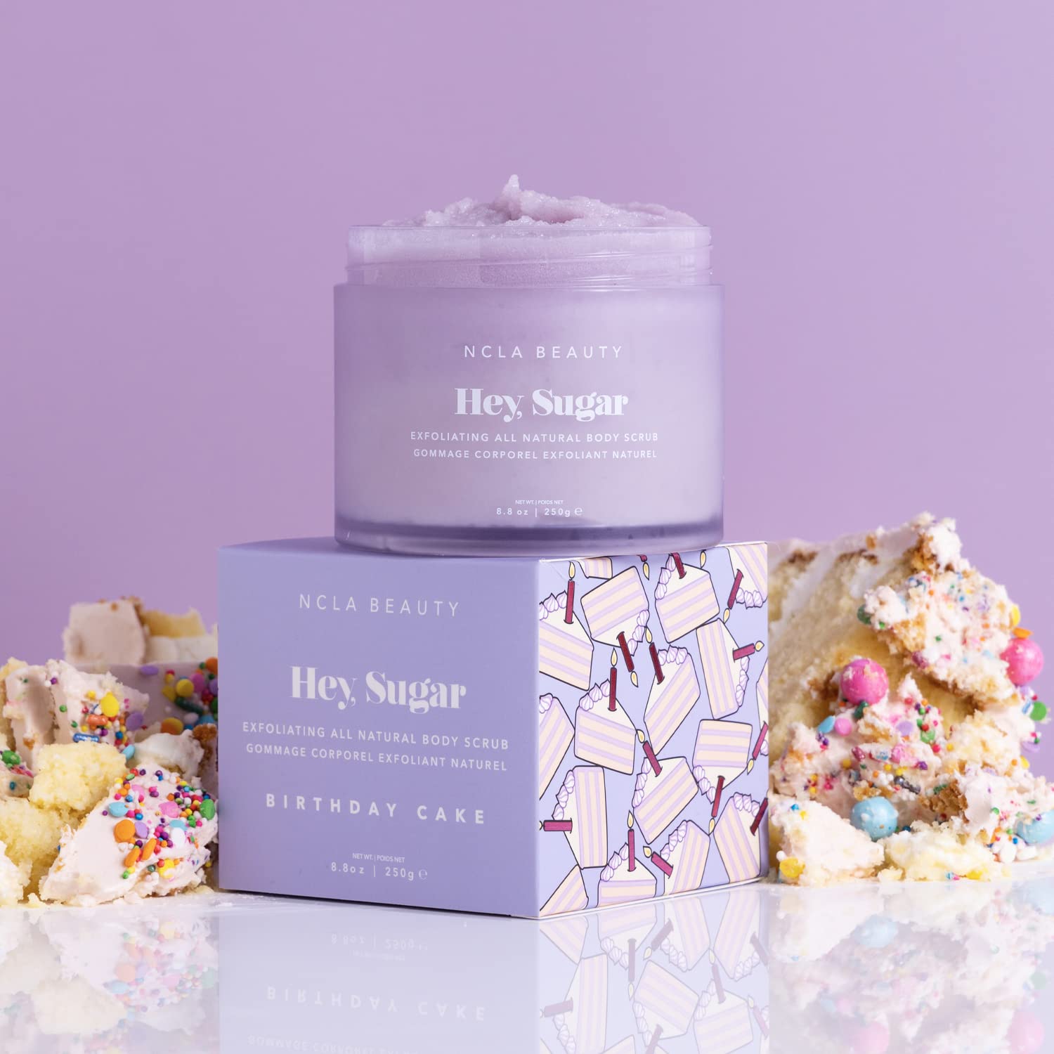 Foto 4 | Exfoliante Corporal Ncla Hey, Sugar Natural Clean, Pastel De Cumpleaños No Tóxico - Venta Internacional.