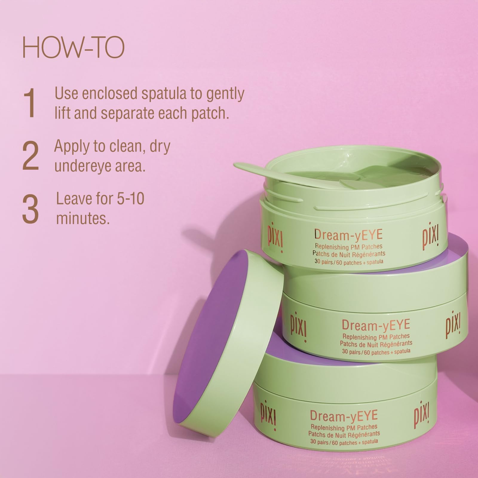 Foto 4 | Parches De Hidrogel Para Debajo De Los Ojos Pixi Beauty Dream-yeye, 30 Pares - Venta Internacional.