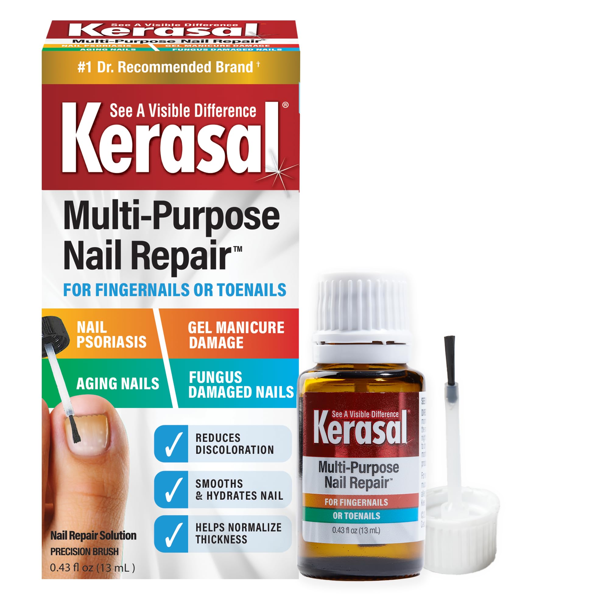 Foto 1 | Solución Reparadora De Uñas Kerasal, Multiusos, 12,7 Ml, Para Uñas - Venta Internacional.
