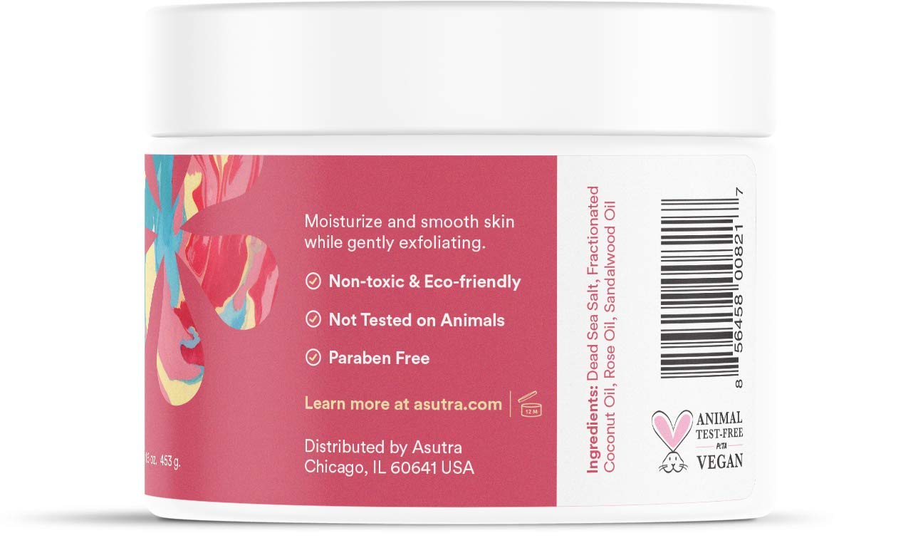 Foto 4 pulgar | Exfoliante Corporal Asutra Sal Del Mar Muerto Con Aceite Esencial 480 Ml - Venta Internacional.