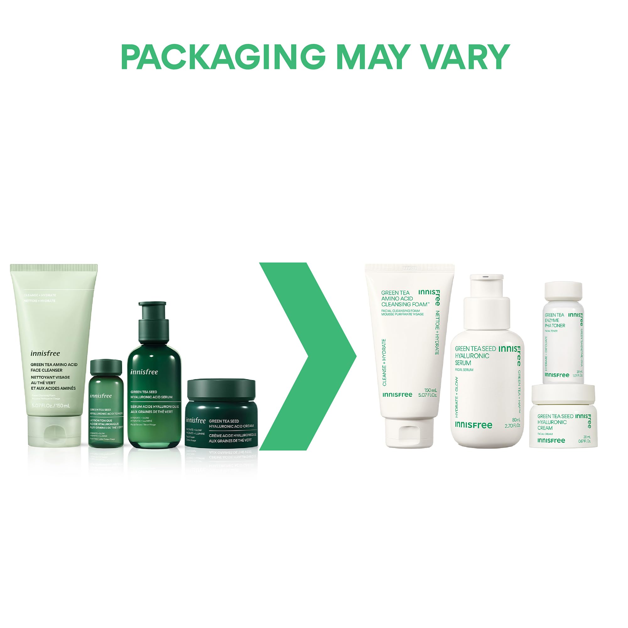 Foto 7 pulgar | Kit De Rutina Innisfree Hydration Heroes Con Cuidado De La Piel Con Té Verde - Venta Internacional.