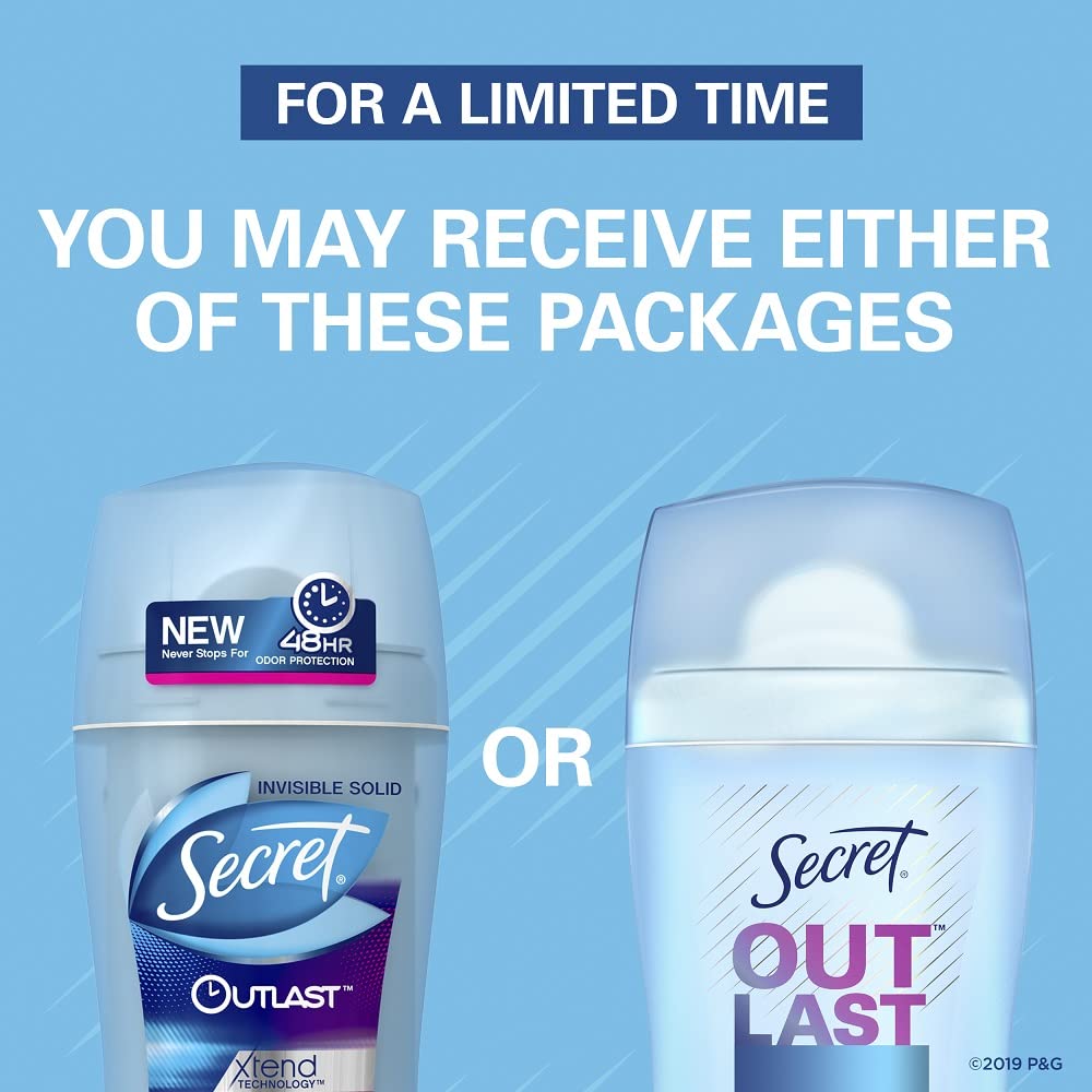 Foto 5 pulgar | Desodorante Secret Outlast, 76 Ml, 48 Horas, Protección Contra Olores - Venta Internacional.