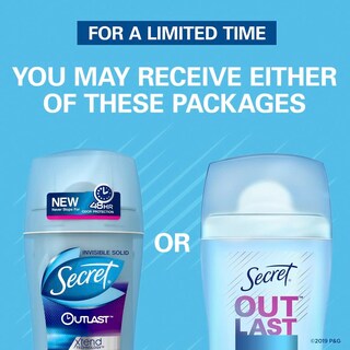 Foto 4 | Desodorante Secret Outlast, 76 Ml, 48 Horas, Protección Contra Olores - Venta Internacional.