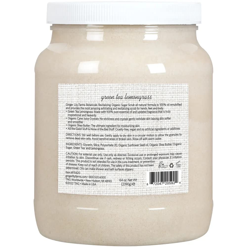Foto 3 pulgar | Exfoliante Con Azúcar Ginger Lily Farms Botanicals, Revitalizante, 1,9 L - Venta Internacional.