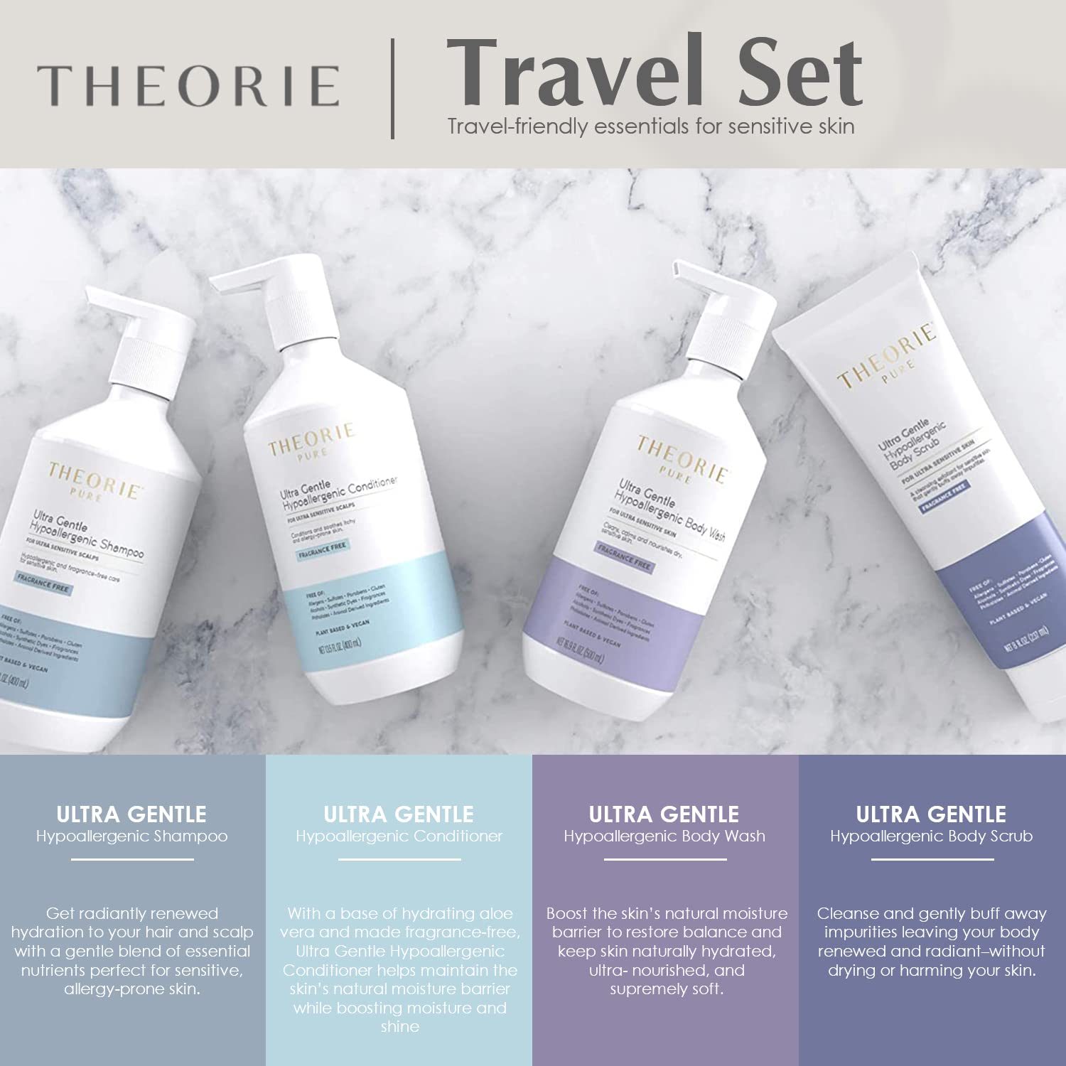 Foto 6 pulgar | Champú, Acondicionador Y Exfoliante Travel Set Theorie Pure Collection - Venta Internacional.