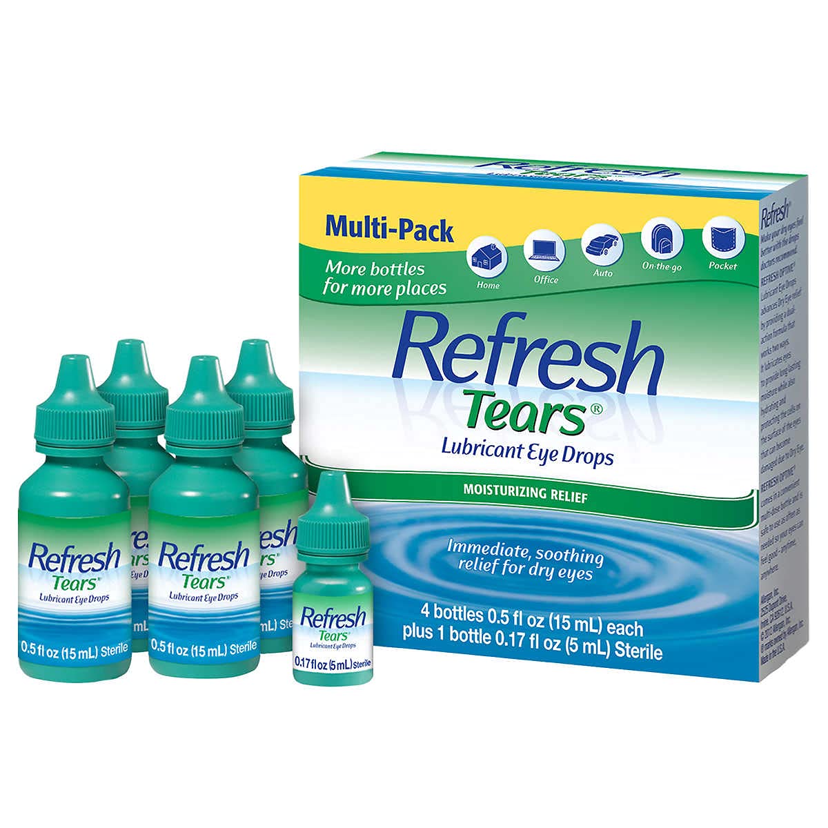 Foto 2 pulgar | Lubricante Eye Drops Refresh Tears, 4 X 15 Ml, 1 X 5 Ml - Venta Internacional.