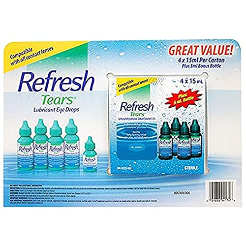Foto 8 pulgar | Lubricante Eye Drops Refresh Tears, 4 X 15 Ml, 1 X 5 Ml - Venta Internacional.