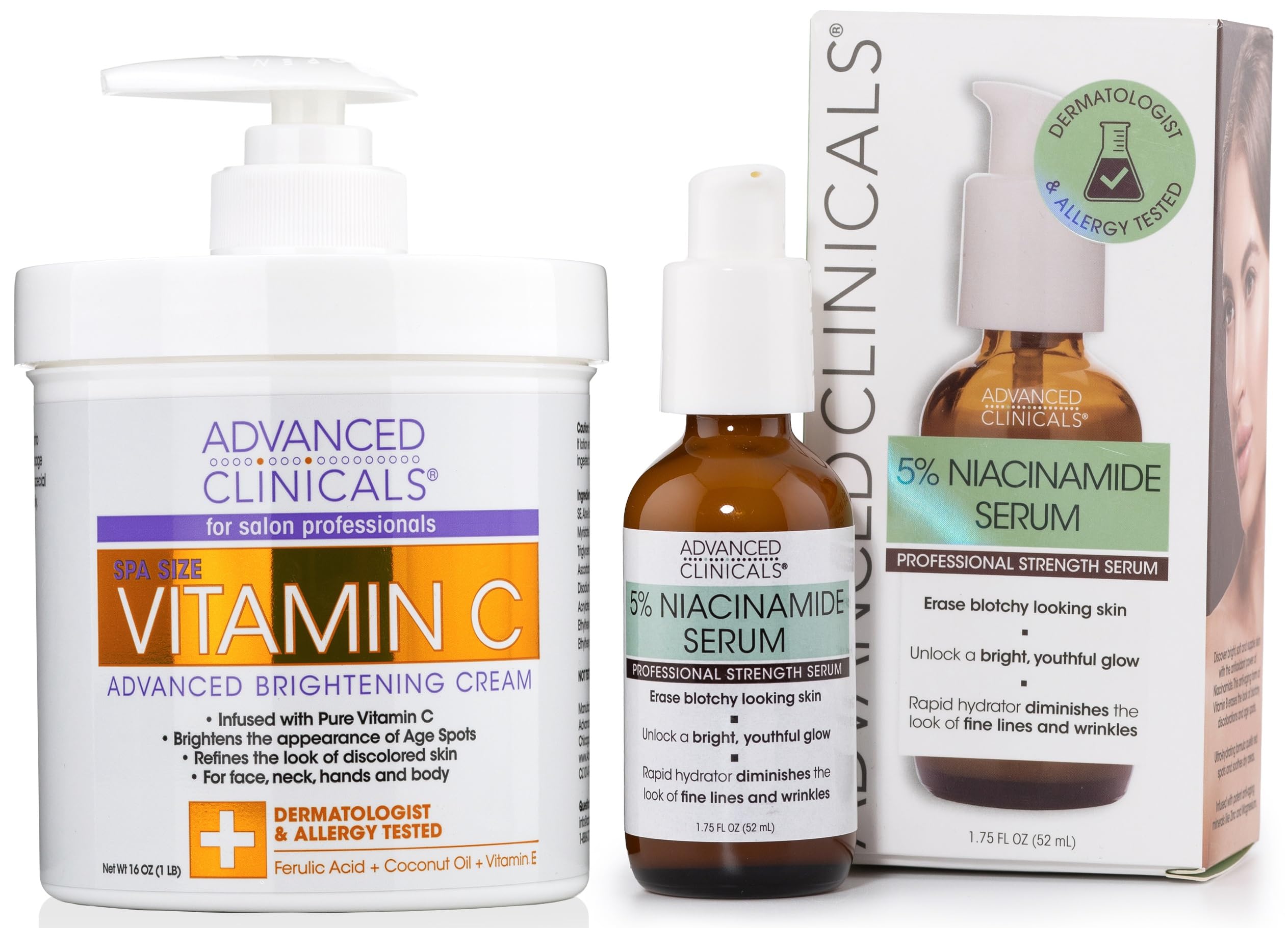 Foto 1 | Set Para El Cuidado De La Piel Advanced Clinicals Brightening Vitamin C - Venta Internacional.