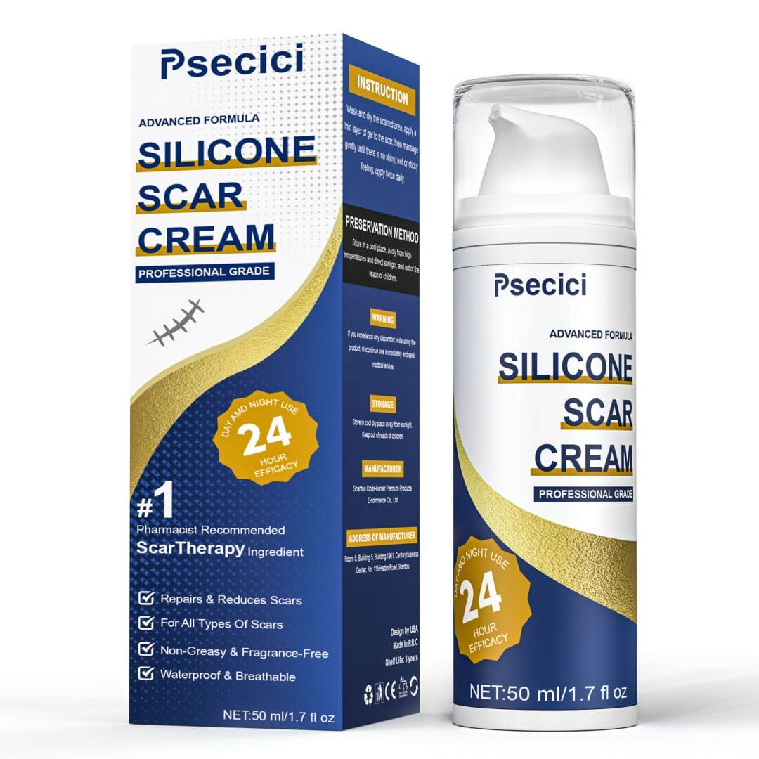 Foto 1 | Crema Para Cicatrices Psecici, Gel De Silicona Para Cicatrices Quirúrgicas, 50 G - Venta Internacional.