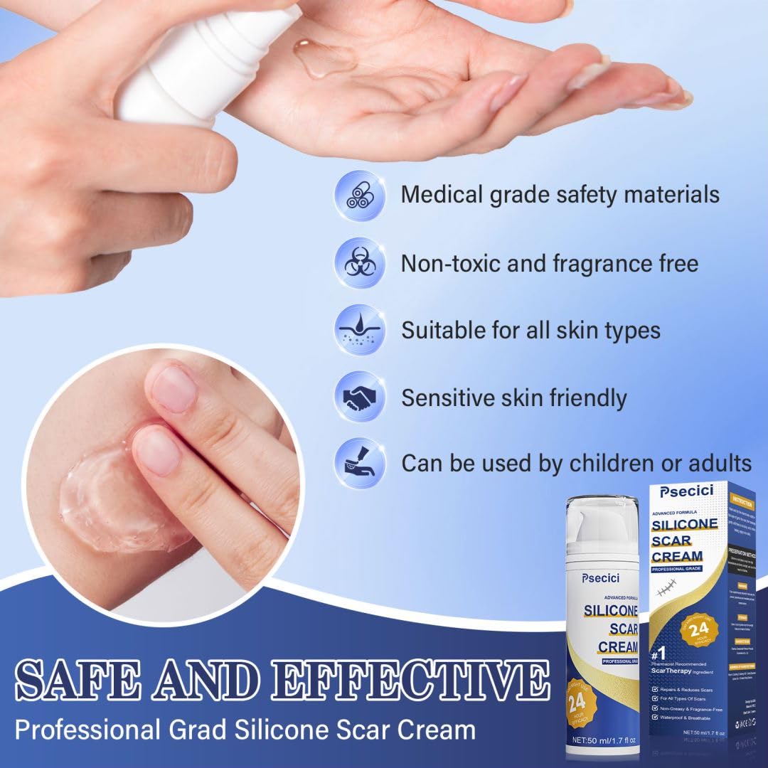 Foto 7 pulgar | Crema Para Cicatrices Psecici, Gel De Silicona Para Cicatrices Quirúrgicas, 50 G - Venta Internacional.