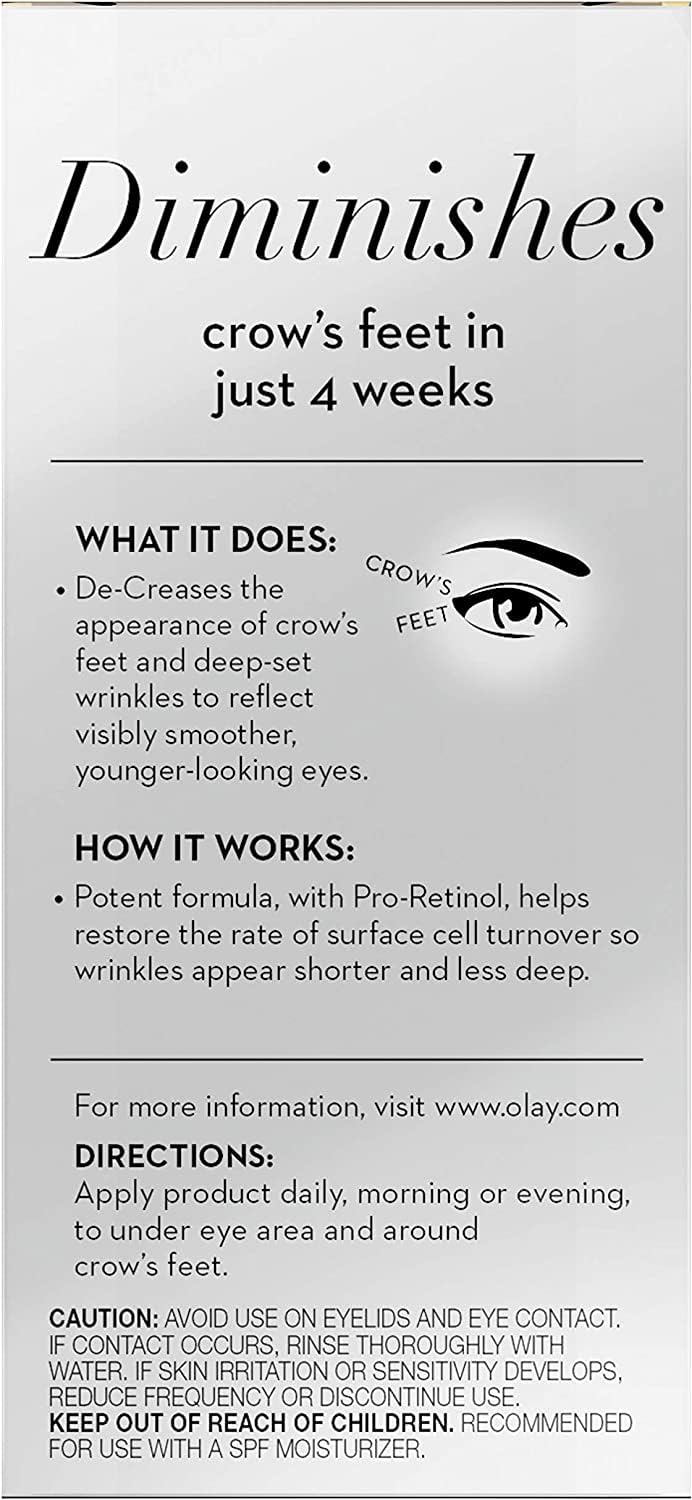 Foto 6 pulgar | Crema De Ojos Olay Eyes Pro Retinol Antiarrugas 15ml - Venta Internacional.