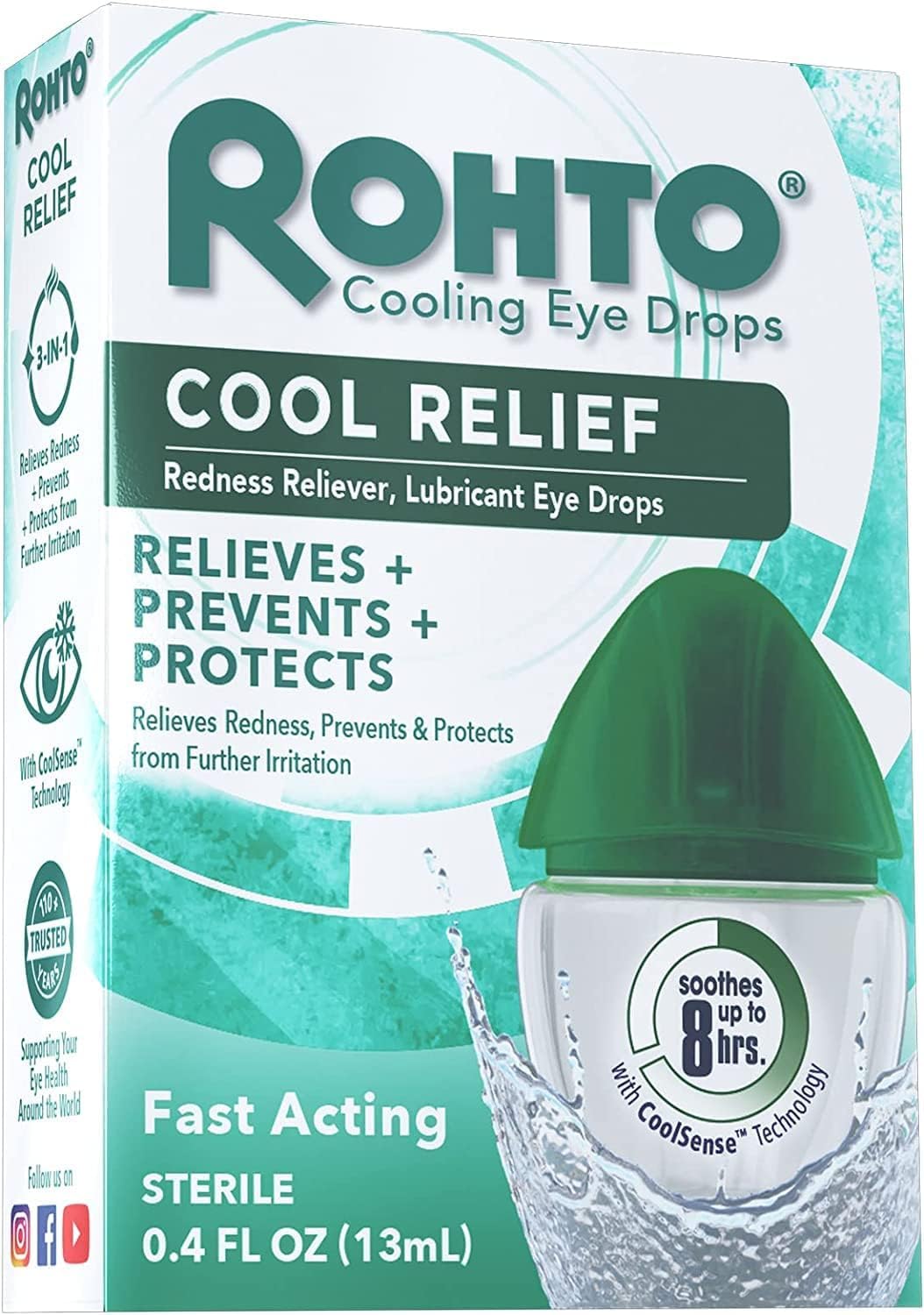 Foto 3 pulgar | Gotas Para Los Ojos Rohto Cool Relief, 12 Ml - Venta Internacional.