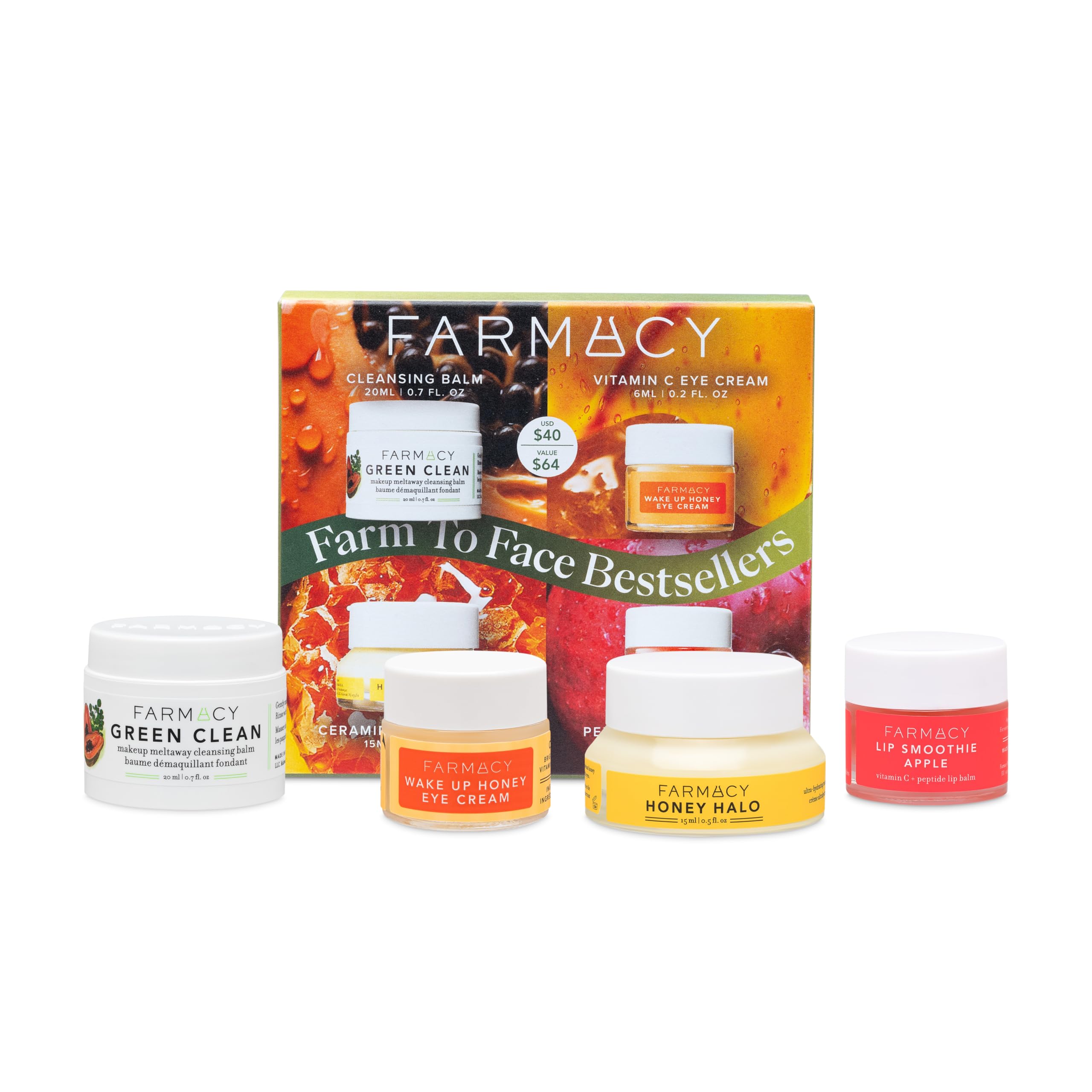 Foto 2 pulgar | Set De Cuidado De La Piel Farmacy Bestsellers Green Clean, Honey Halo + - Venta Internacional.