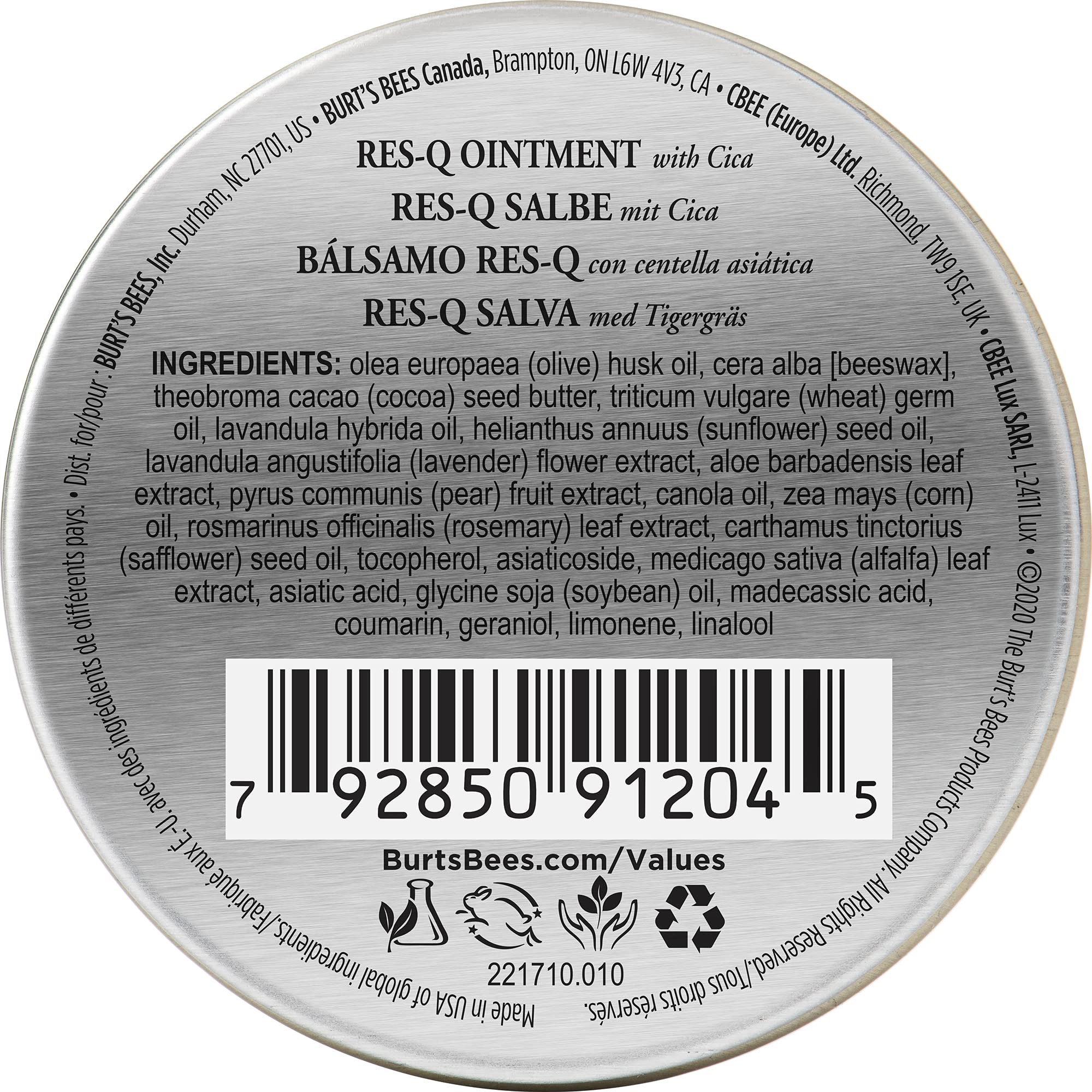 Foto 4 pulgar | Ungüento Burt's Bees Res-q 100% De Origen Natural Con Cica 15 G - Venta Internacional.
