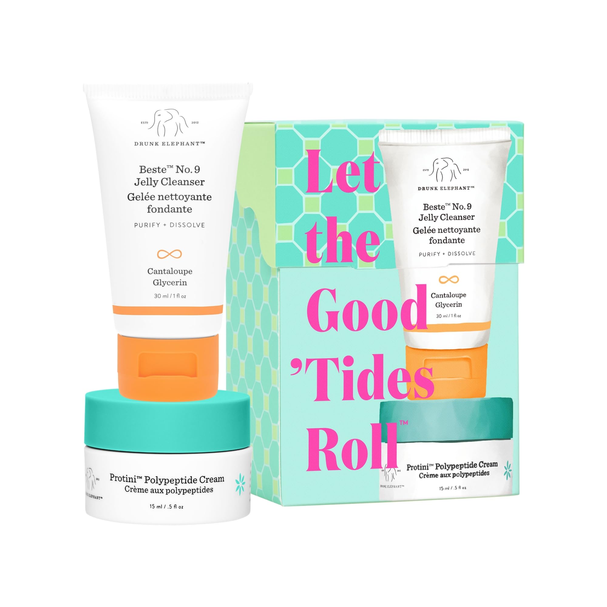 Foto 2 pulgar | Kit De Cuidado De La Piel Drunk Elephant Let The Good 'tides Roll Gel - Venta Internacional.