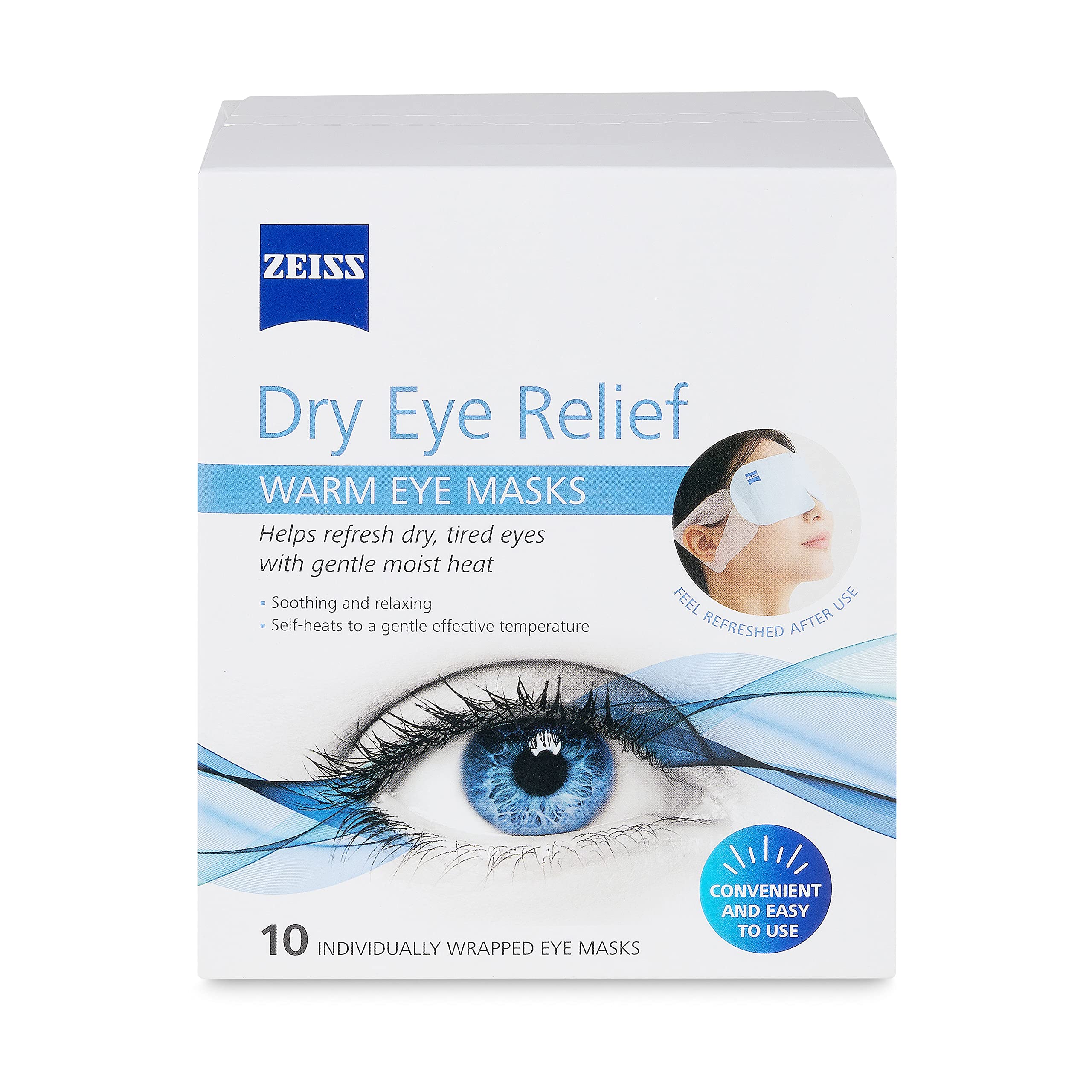 Máscaras Para Ojos Zeiss Warm, 10 Unidades, Para Aliviar Los Ojos Secos - Venta Internacional.