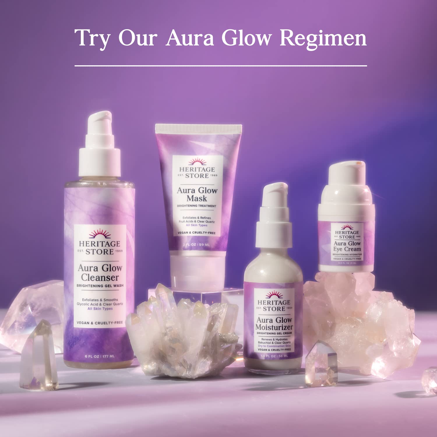 Foto 7 pulgar | Crema Hidratante Facial Heritage Store Aura Glow Brightening 55 Ml - Venta Internacional.