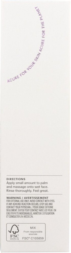 Foto 3 pulgar | Crema Limpiadora Acure Radicalmente Rejuvenecedora 120ml - Venta Internacional.
