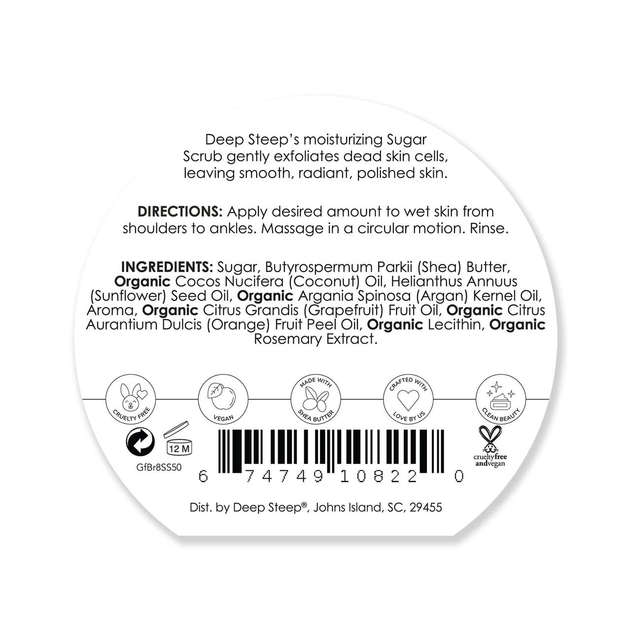 Foto 3 pulgar | Sugar Scrub Deep Steep, Pomelo Y Bergamota, 240 Ml - Venta Internacional.