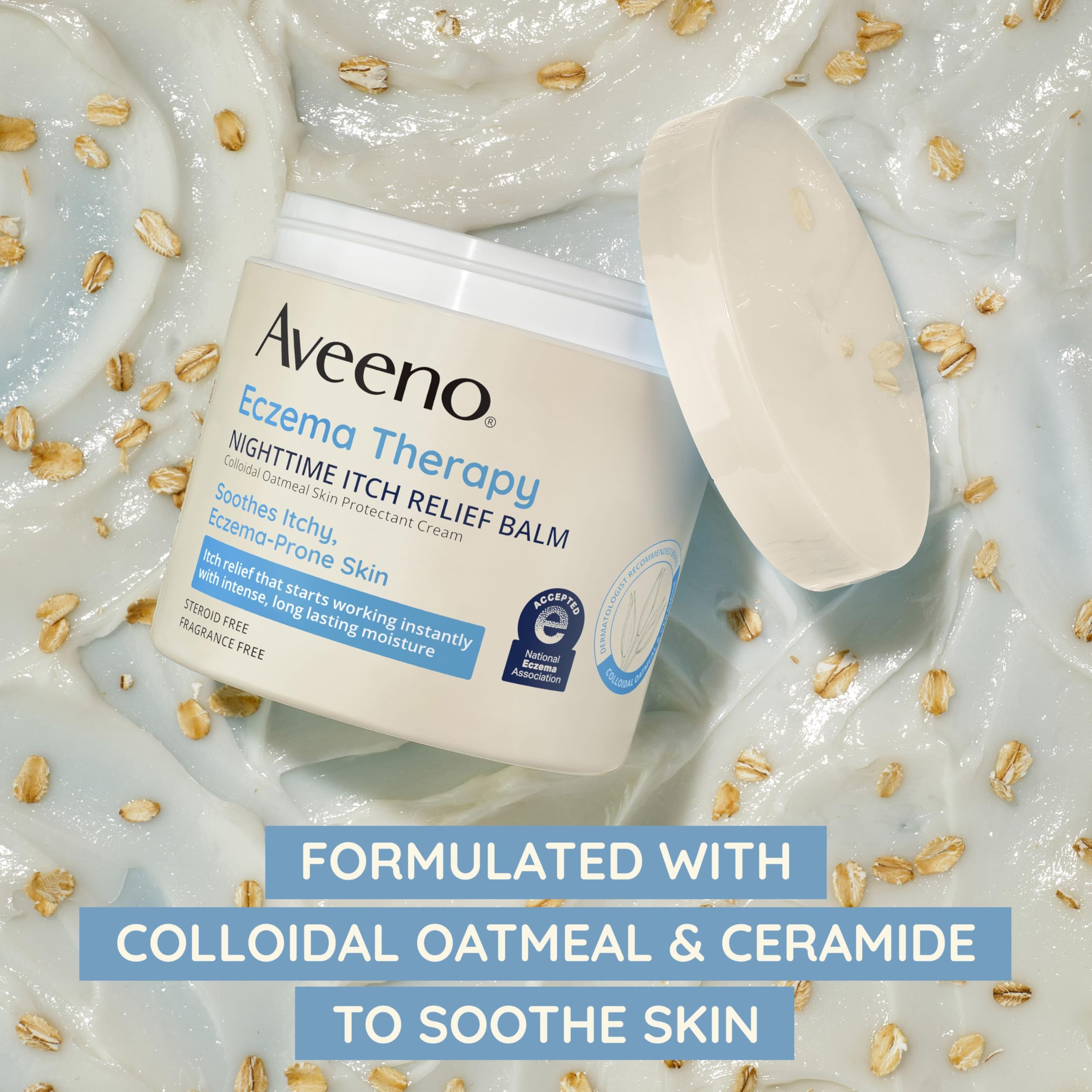 Foto 3 pulgar | Bálsamo Nocturno Para Aliviar La Picazón Aveeno Eczema Therapy 325 Ml - Venta Internacional.