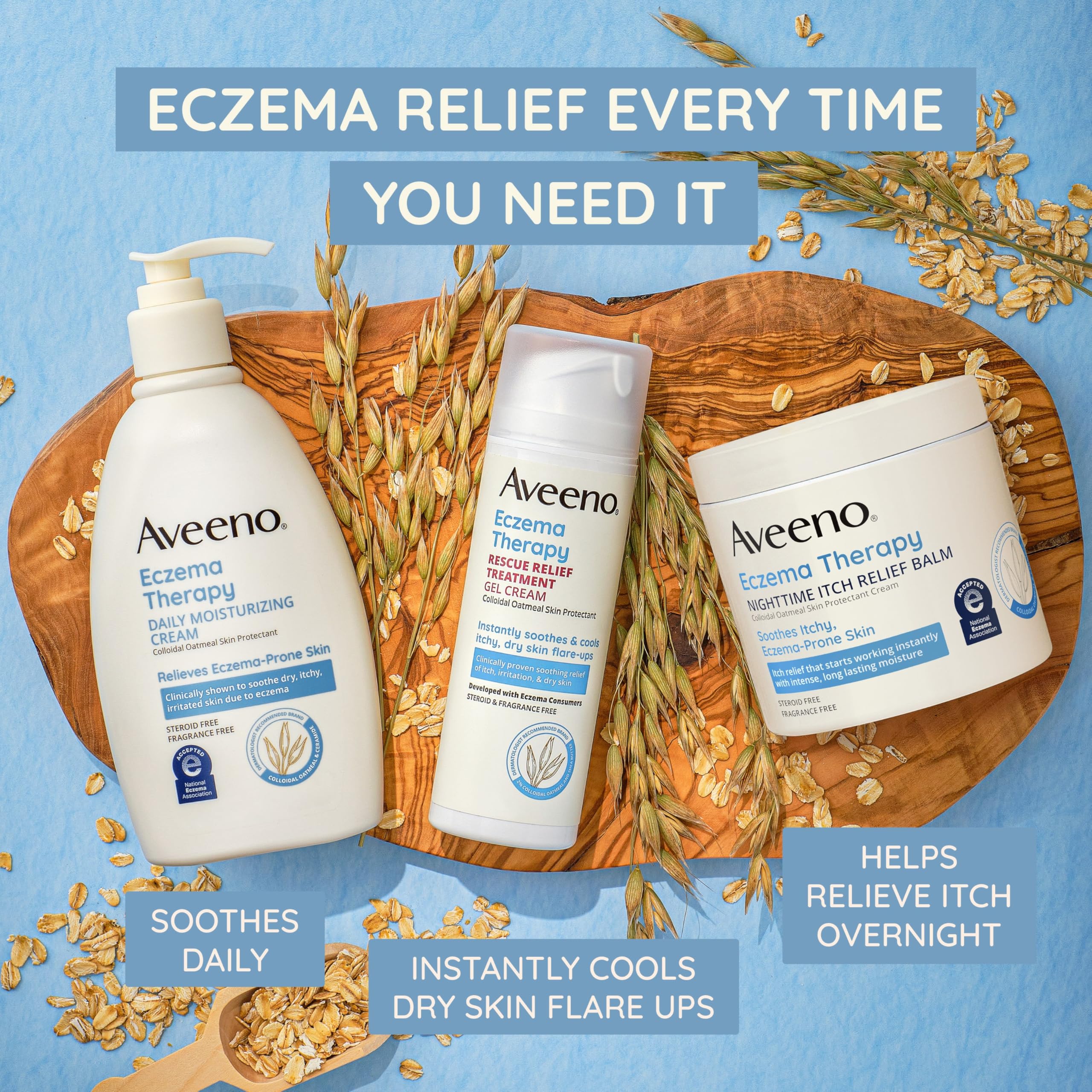 Foto 4 pulgar | Bálsamo Nocturno Para Aliviar La Picazón Aveeno Eczema Therapy 325 Ml - Venta Internacional.