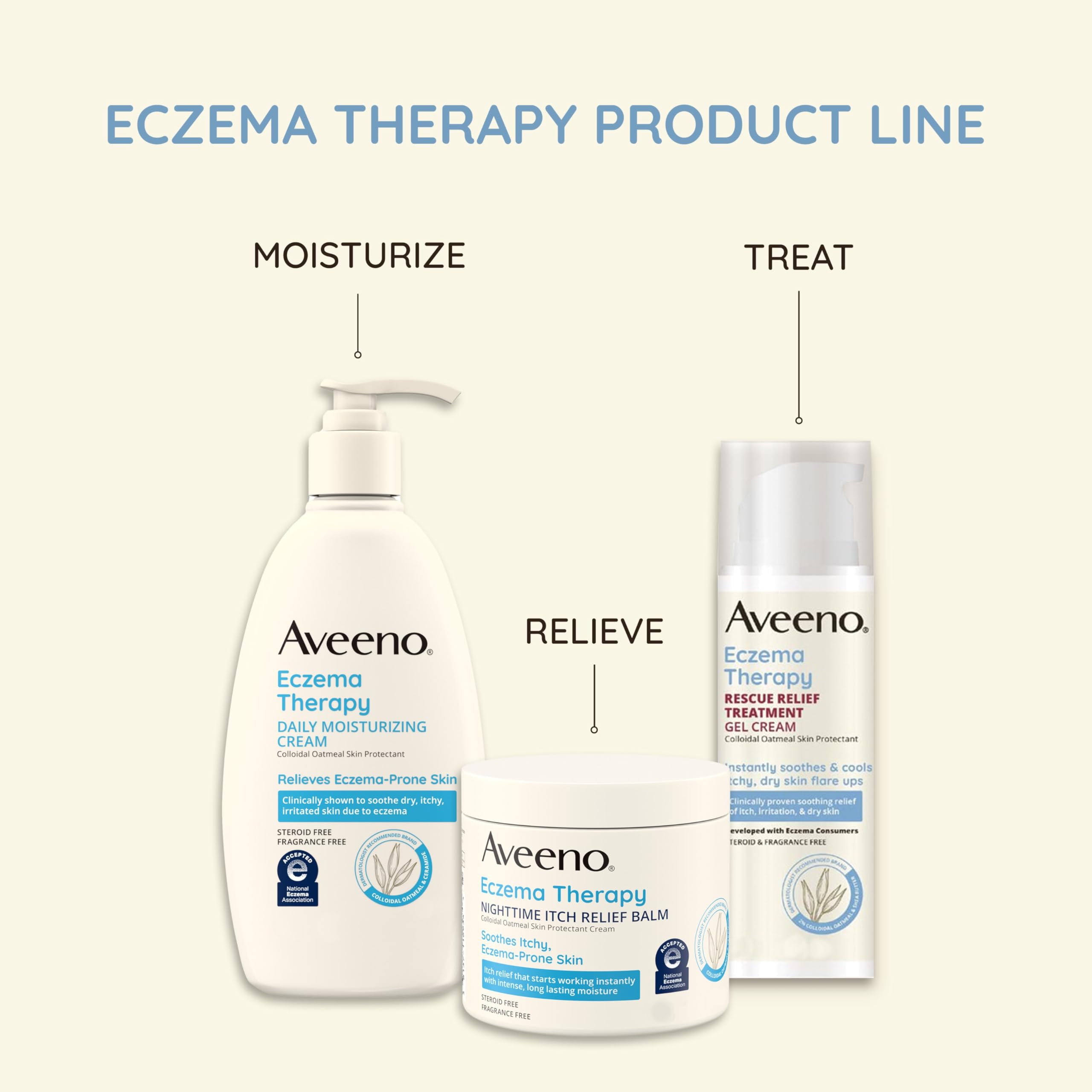 Foto 7 pulgar | Bálsamo Nocturno Para Aliviar La Picazón Aveeno Eczema Therapy 325 Ml - Venta Internacional.