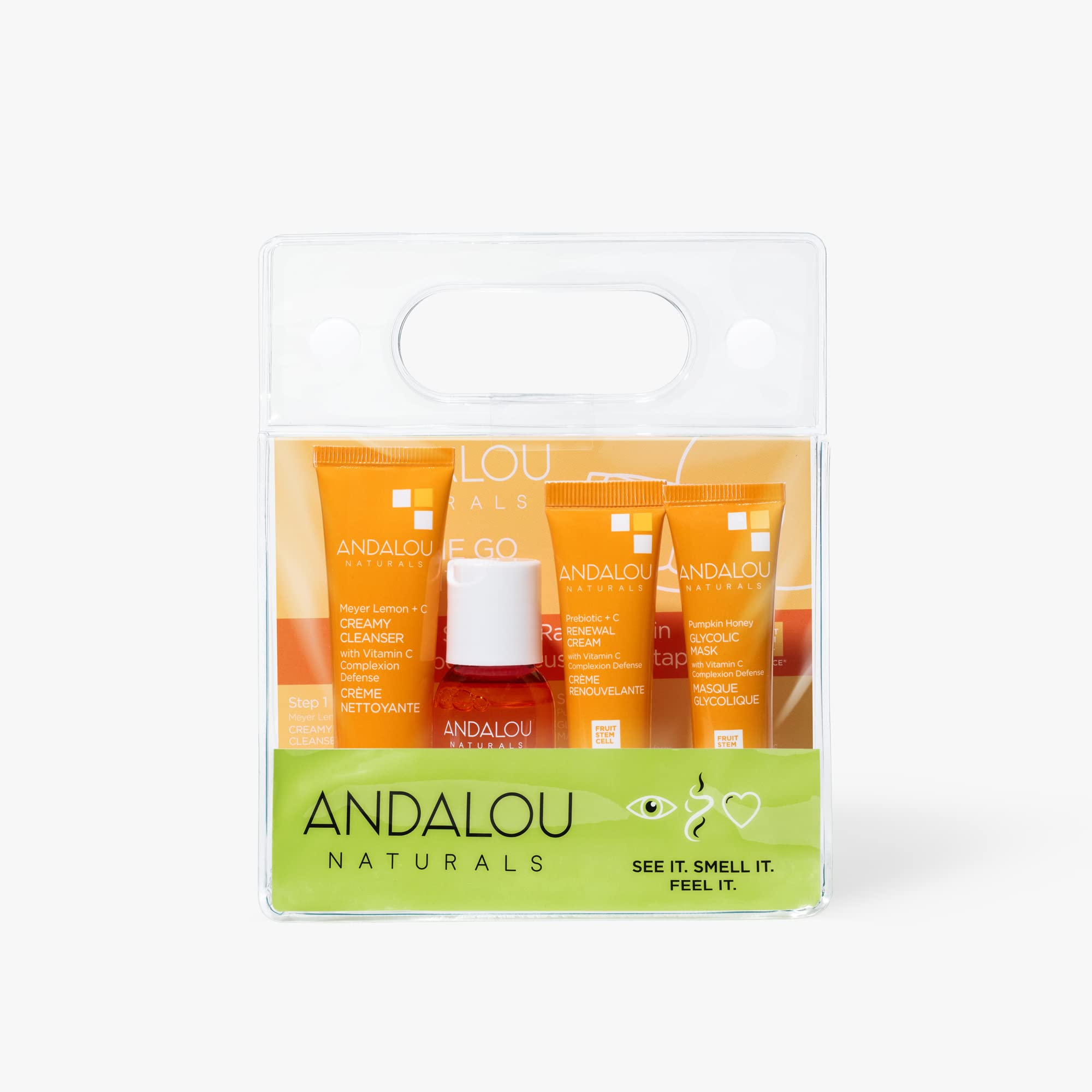 Set De Cuidado De La Piel Andalou Naturals The Brightening Routine, 4 Unidades - Venta Internacional.
