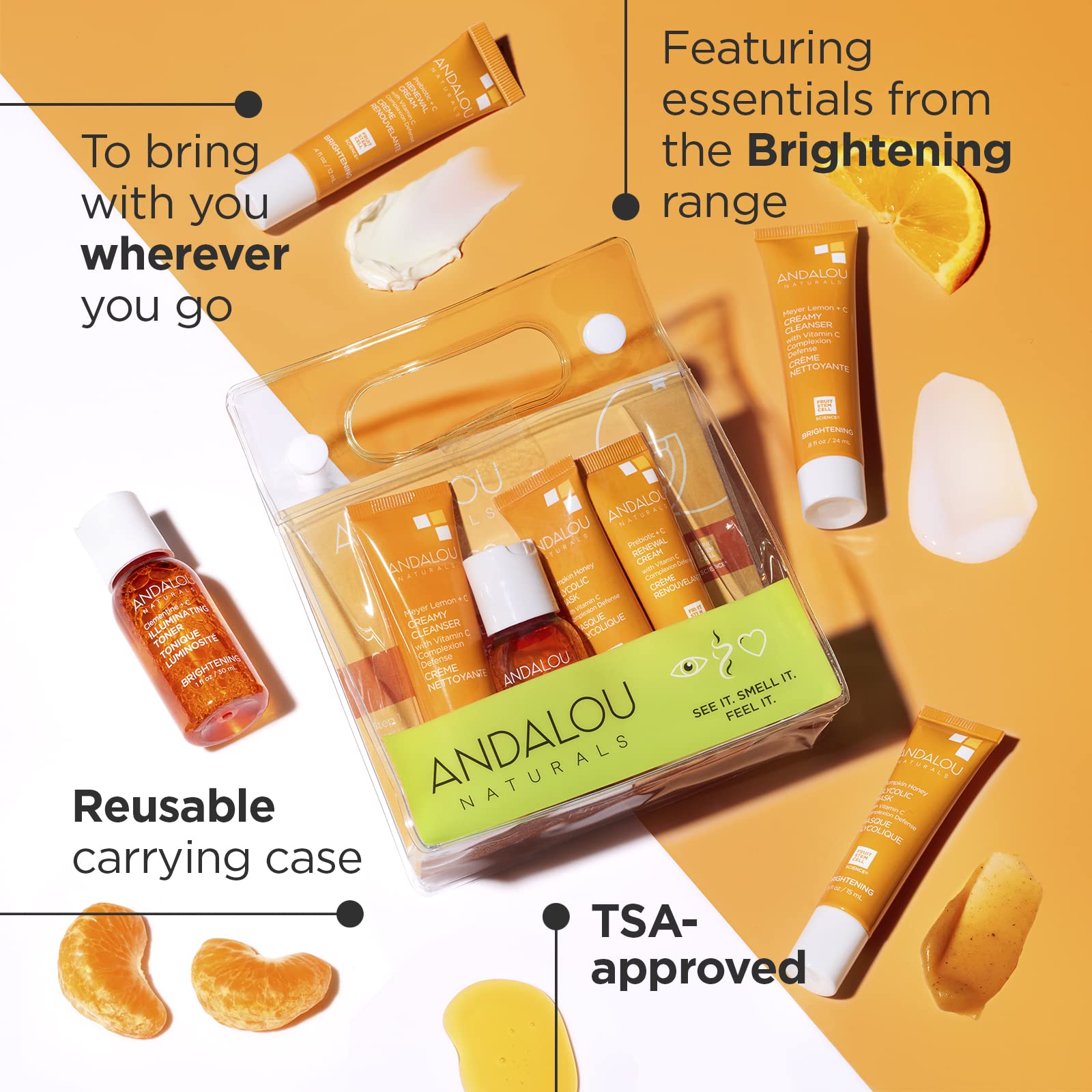Foto 2 | Set De Cuidado De La Piel Andalou Naturals The Brightening Routine, 4 Unidades - Venta Internacional.