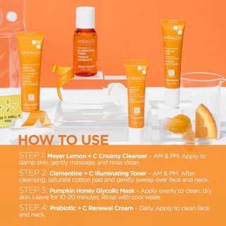 Foto 3 | Set De Cuidado De La Piel Andalou Naturals The Brightening Routine, 4 Unidades - Venta Internacional.