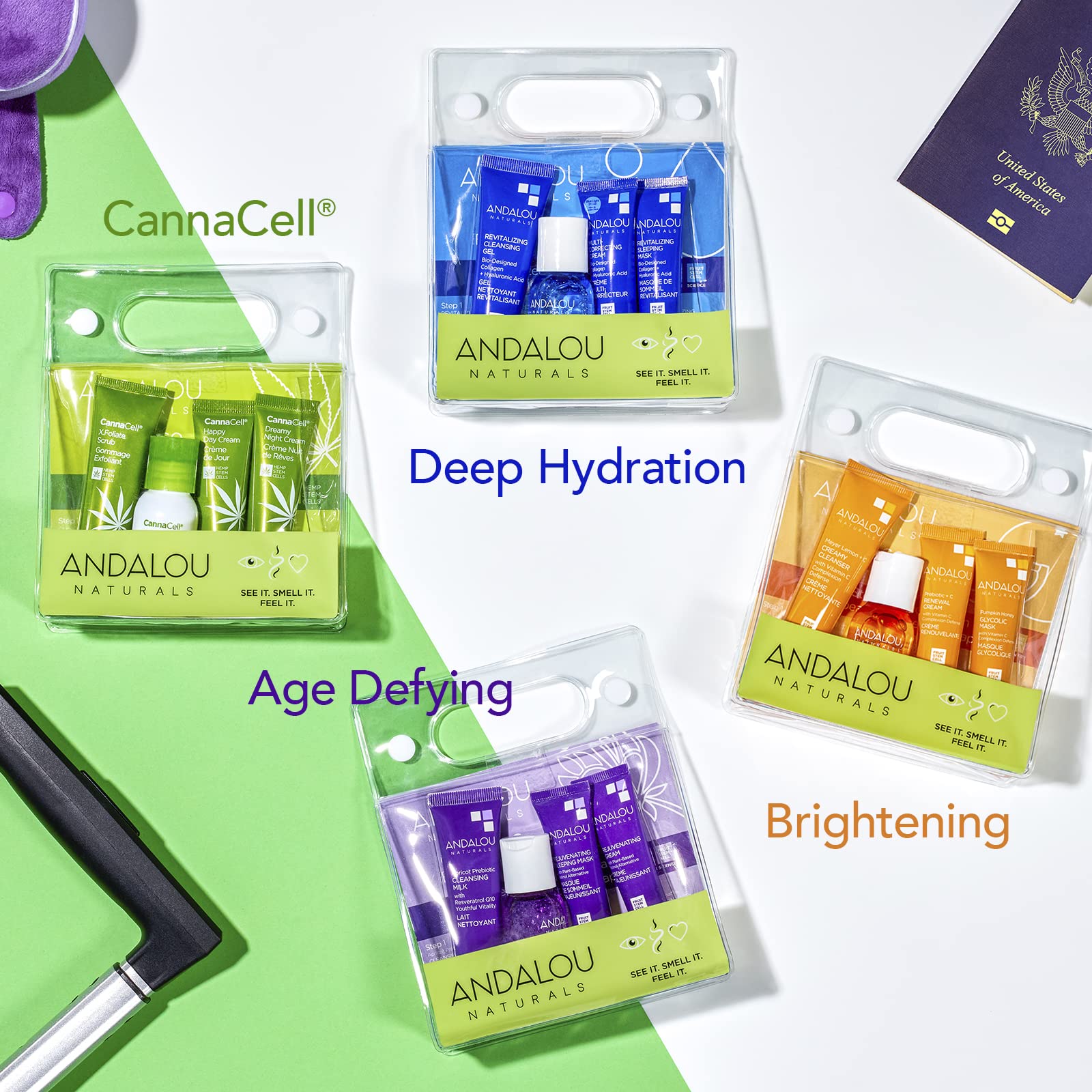 Foto 6 pulgar | Set De Cuidado De La Piel Andalou Naturals The Brightening Routine, 4 Unidades - Venta Internacional.