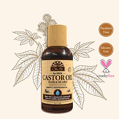 Foto 5 pulgar | Aceite De Ricino Okay-men Para Barba Y Crecimiento Del Cabello, 120 Ml - Venta Internacional.