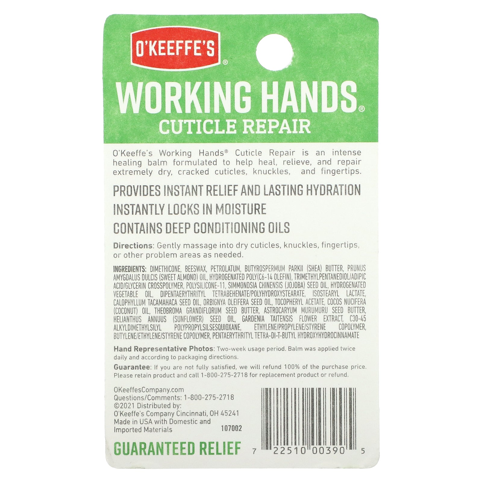 Foto 4 pulgar | Reparador De Cutículas O'keeffe's Working Hands, 11 G - Venta Internacional.