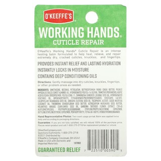 Foto 3 | Reparador De Cutículas O'keeffe's Working Hands, 11 G - Venta Internacional.