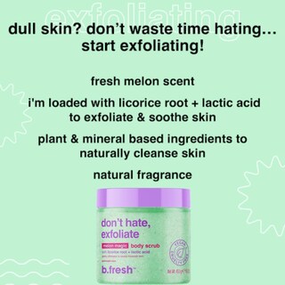 Foto 3 | Exfoliante Corporal B.fresh Don't Hate Exfolia Y Suaviza - Venta Internacional.