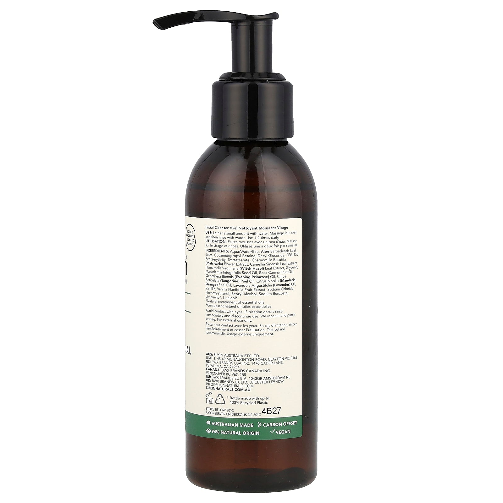 Foto 3 pulgar | Limpiador Facial Sukin Foaming 125 Ml - Venta Internacional.