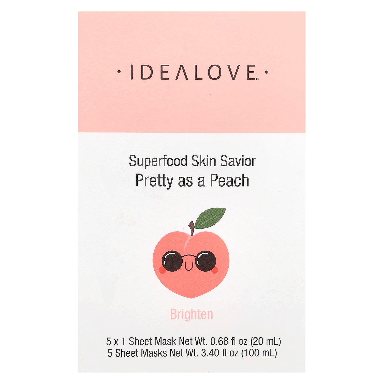 Foto 3 pulgar | Mascarillas Idealove Superfood Skin Savior Pretty Peach  20 Ml X5 - Venta Internacional.