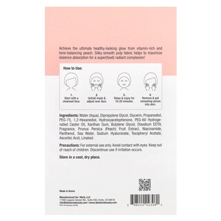 Foto 3 | Mascarillas Idealove Superfood Skin Savior Pretty Peach 20 Ml X5 - Venta Internacional.