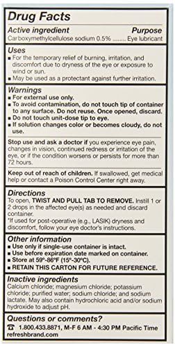 Foto 7 pulgar | Lubricante Eye Drops Refresh Plus  Alivio Duradero  100 Ampollas - Venta Internacional.
