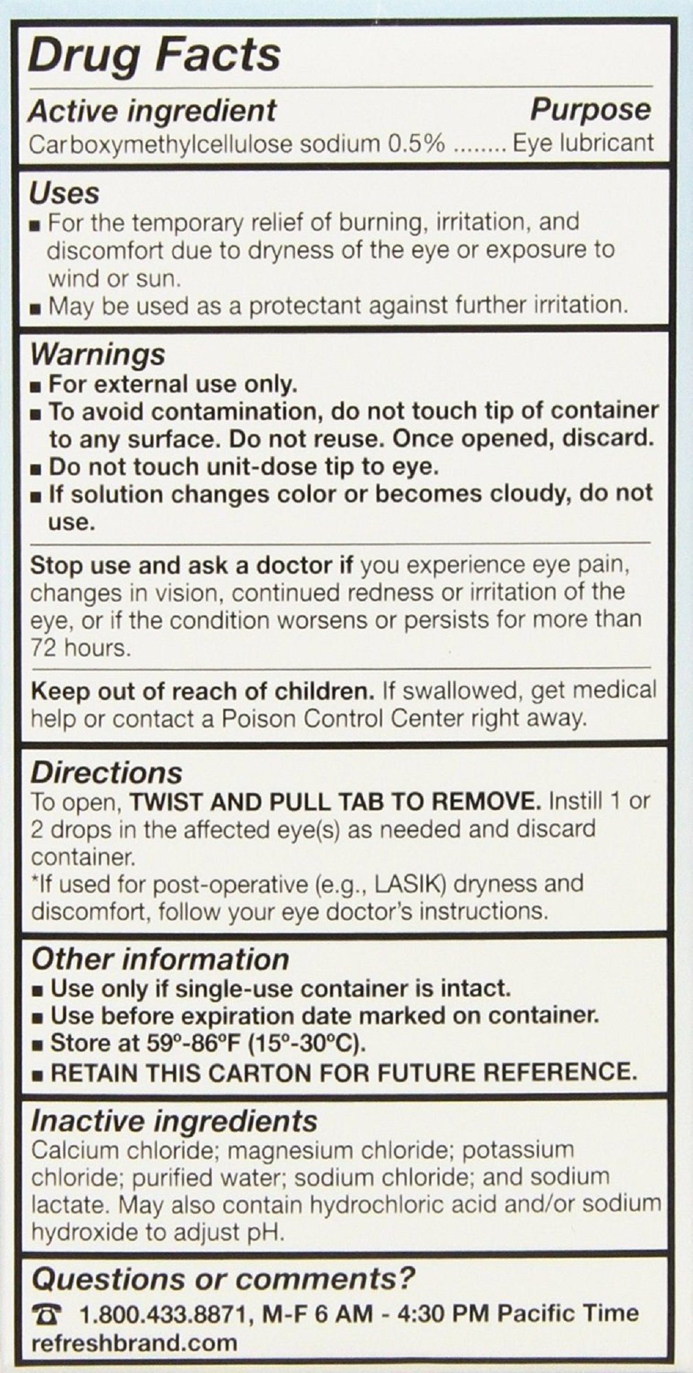 Foto 3 pulgar | Lubricante Eye Drops Refresh Plus Allergan  100 Ampollas - Venta Internacional.